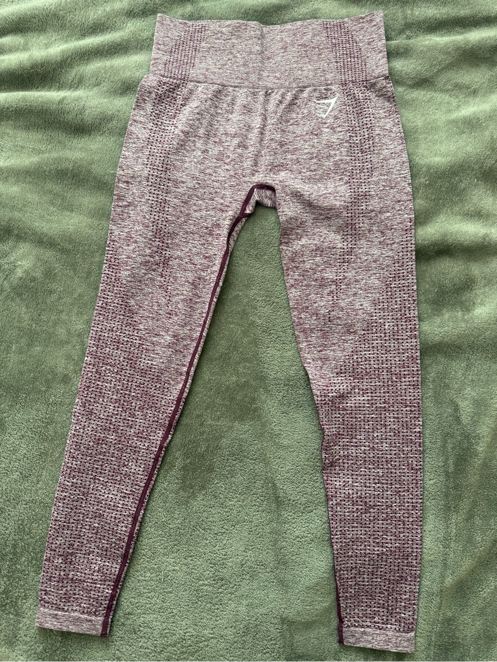 Gymshark Girls' Marled Plum Seamless High-Waist Leggings